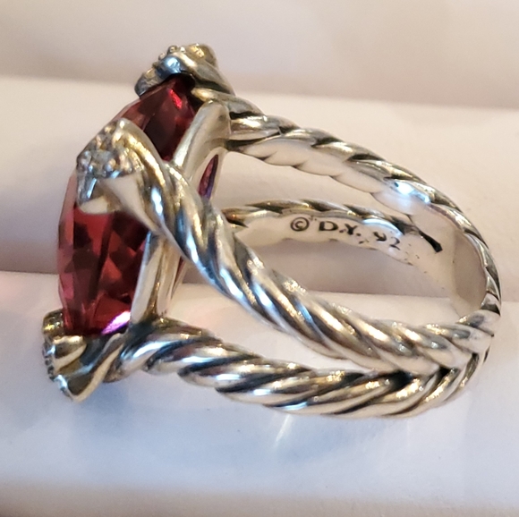 David Yurman 14mm cushion on point tourmal…comes with pouch. Clean and polished - Picture 2 of 7